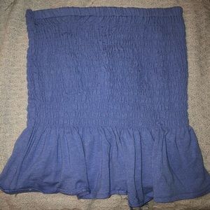 Blue tube top